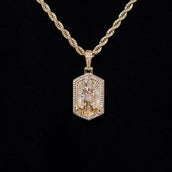 San Lazaro Pendant in Yellow Gold