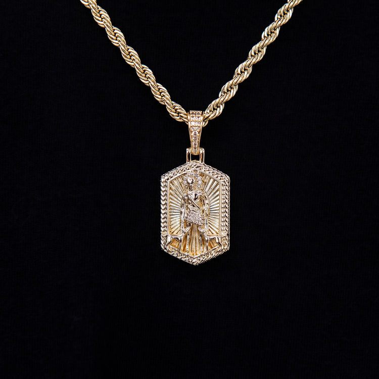 San Lazaro Pendant in Yellow Gold