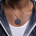University of Notre Dame Regular Pendant in Irish Blue Stone
