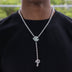 Collar lariat oficial de los Philadelphia Phillies de la MLB en oro blanco