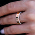 Diamond Edge Ring in Rose Gold