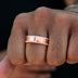 Anillo Diamond Edge en Oro Rosa