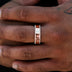 Anillo Diamond Edge en Oro Rosa