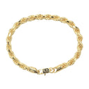 Rope Chain Bracelet in Yellow Gold Vermeil - 6mm