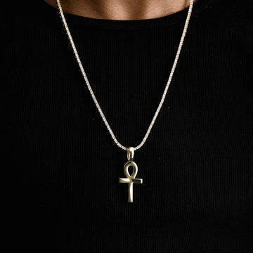 Colgante Ankh Sencillo en Oro Amarillo