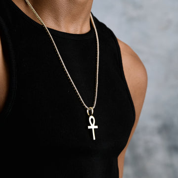 Colgante Ankh Sencillo en Oro Amarillo
