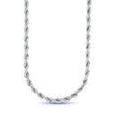 Rope Chain in Sterling Silver - 6mm