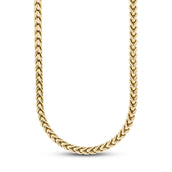 Franco Chain in Hollow Yellow Gold - 6mm