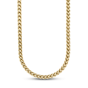 Franco Chain in Hollow Yellow Gold - 6mm
