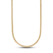 Franco Chain in Hollow Yellow Gold - 4mm