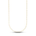 Figaro Chain in Hollow Yellow Gold - 2mm