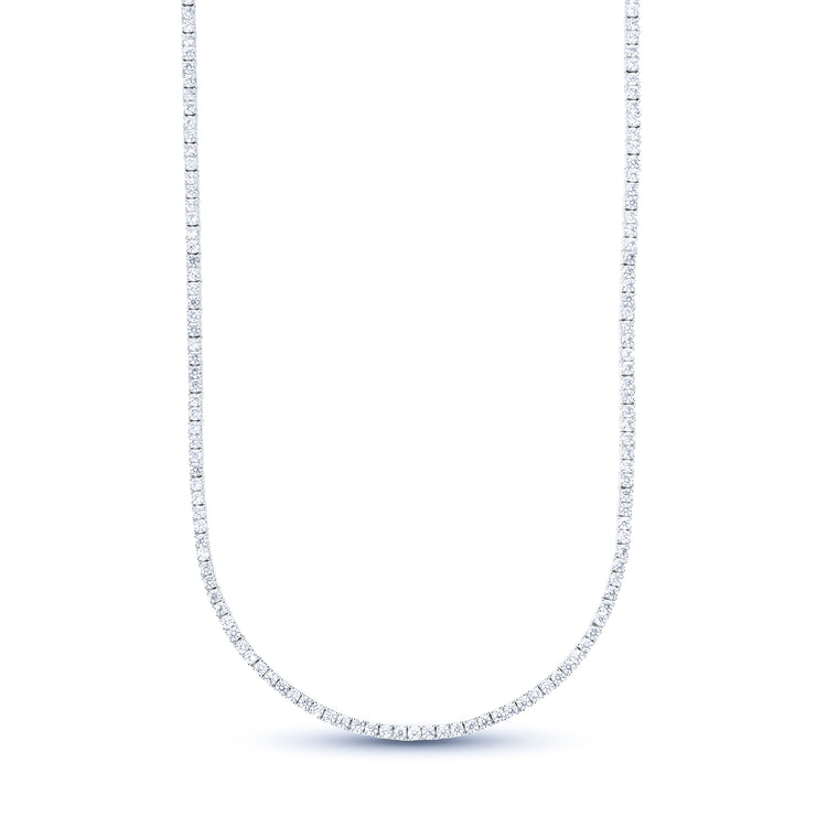 Men's Moissanite Tennis Chain | White Gold Vermeil | GLD- The GLD Shop