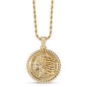 18k Vermeil GLD Chief Coin Pendant