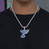 St. Louis Blues Official NHL Logo Pendant in White Gold