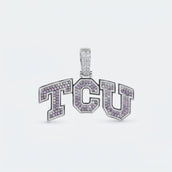 TCU Horned Frogs in White Gold