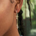 Triple Cross Drop Earrings in Yellow Gold