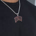 University of Nevada Las Vegas Official NCAA Logo Pendant in White Gold