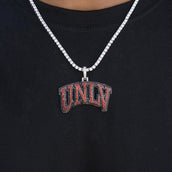 University of Nevada Las Vegas Official NCAA Logo Pendant in White Gold