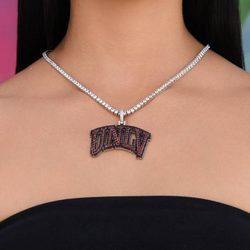 University of Nevada Las Vegas Official NCAA Logo Pendant in White Gold