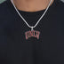 University of Nevada Las Vegas Official NCAA Logo Pendant in White Gold