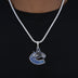 Colgante con el logotipo oficial de los Vancouver Canucks de la NHL en oro blanco