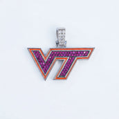 Virginia Tech Hokies in White Gold