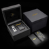 39MM Visionary Fully Iced Case & Steel Band Watch - Yellow Gold