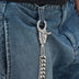 19MM Miami Cuban w/ 65MM Carabiner Pant Chain in White Gold