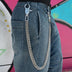 19MM Miami Cuban w/ 65MM Carabiner Pant Chain in White Gold
