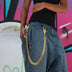 19MM Miami Cuban w/ 65MM Carabiner Pant Chain in Yellow Gold