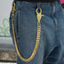 19MM Miami Cuban w/ 65MM Carabiner Pant Chain in Yellow Gold