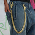19MM Miami Cuban w/ 65MM Carabiner Pant Chain in Yellow Gold