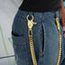 19MM Miami Cuban w/ 65MM Carabiner Pant Chain in Yellow Gold