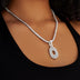 Dije de telaraña con diamantes en oro blanco