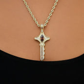 Dije de estrella con diamantes en oro amarillo