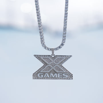 Colgante X Games Helado en Oro Blanco