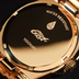 39MM Visionary Fully Iced Case & Steel Band Watch - Yellow Gold