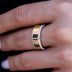 Anillo Diamond Edge en oro amarillo