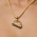 Forme Privé Yoga Mat Pendant in Yellow Gold