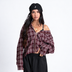 GLD Flannel Top in Dark Red