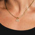 Astrology Pave Pendants in Yellow Gold