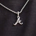 Atlanta Braves Micro Pendant in White Gold - The GLD Shop