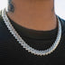Baguette Channel Set Cuban Necklace (12mm) in Yellow Gold - The GLD Shop