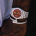 Baguette Clip Bracelet in White Gold - The GLD Shop