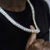 Baguette Tennis Necklace in Yellow Gold - The GLD Shop