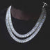 Baguette Tennis Necklace in Yellow Gold - The GLD Shop