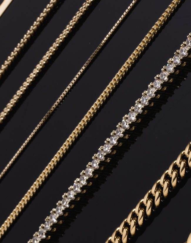 Colorless Gld Chain Cuban Link Chains - Gold Chains for Men | The GLD Shop