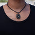 Colgante León Diamante Negro en Negro
