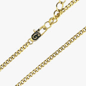 2MM Micro Cuban Necklace in Yellow Gold