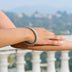 Pulsera Brazalete Multidimensional Canary Iced en Oro Blanco